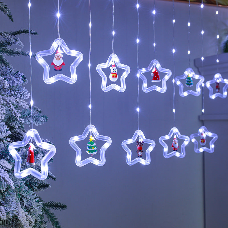 Christmas Curtain Lighting Chain Decoration - Bliss Beauty Store