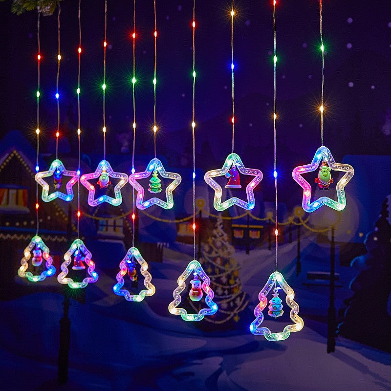 Christmas Curtain Lighting Chain Decoration - Bliss Beauty Store