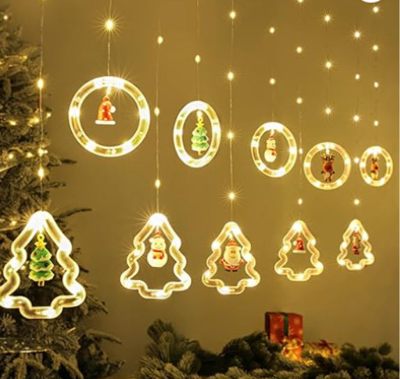 Christmas Curtain Lighting Chain Decoration - Bliss Beauty Store