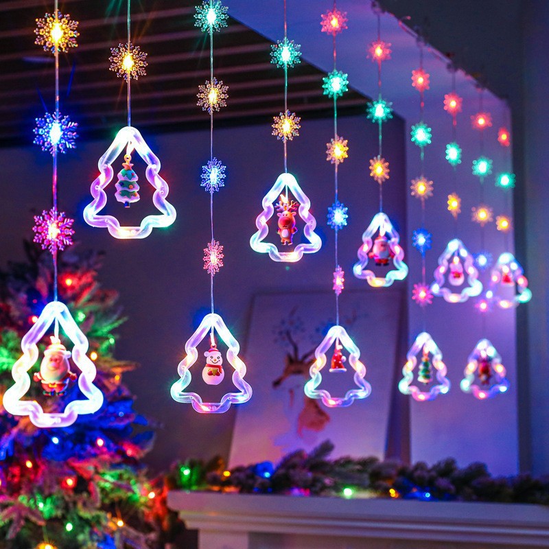 Christmas Curtain Lighting Chain Decoration - Bliss Beauty Store