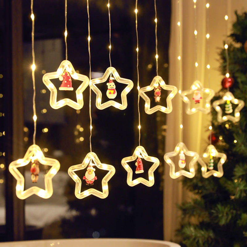 Christmas Curtain Lighting Chain Decoration - Bliss Beauty Store