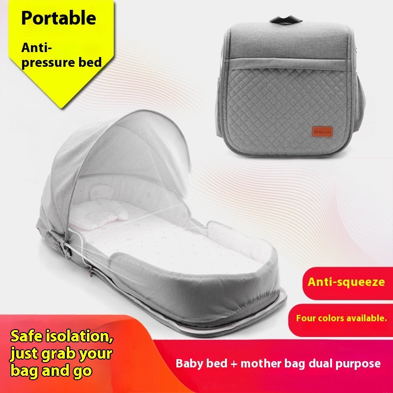 Newborn Baby Folding Portable Bed