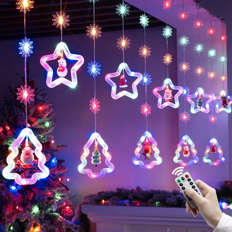 Christmas Curtain Lighting Chain Decoration - Bliss Beauty Store