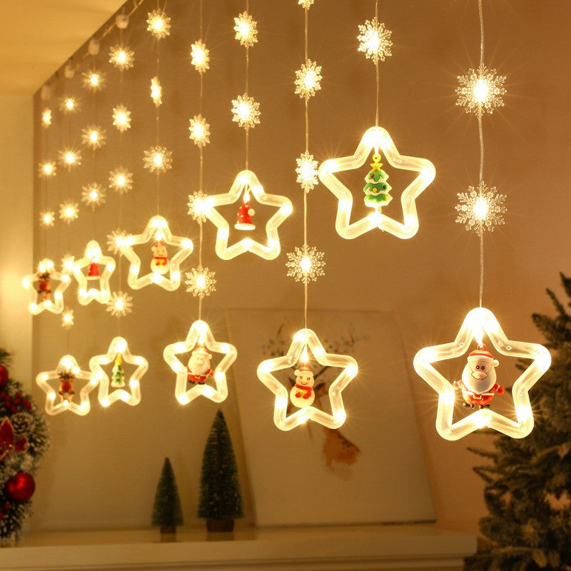 Christmas Curtain Lighting Chain Decoration - Bliss Beauty Store