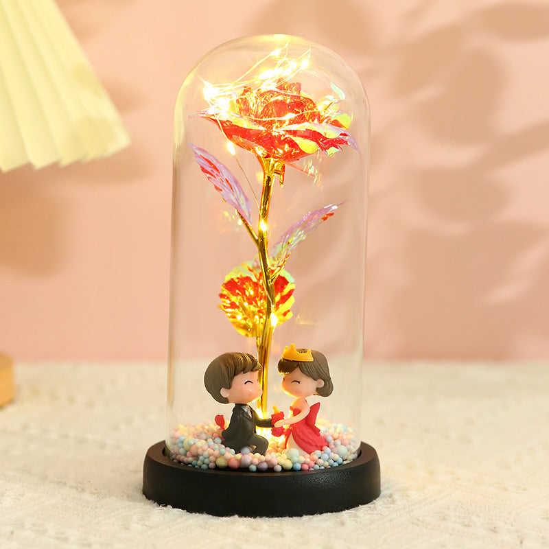 24k Gold Foil Flower Christmas Gift