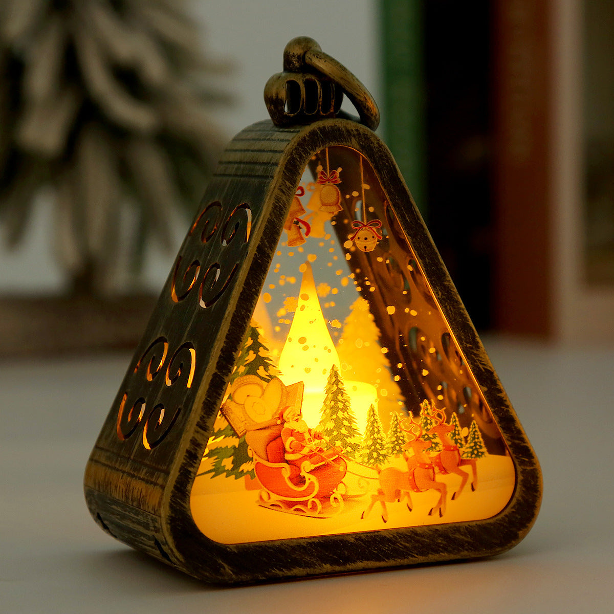 Christmas Retro Electric Candle Lamp