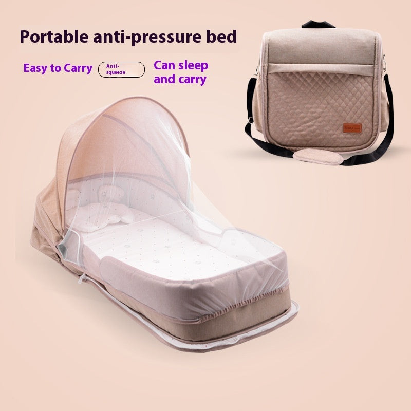 Newborn Baby Folding Portable Bed