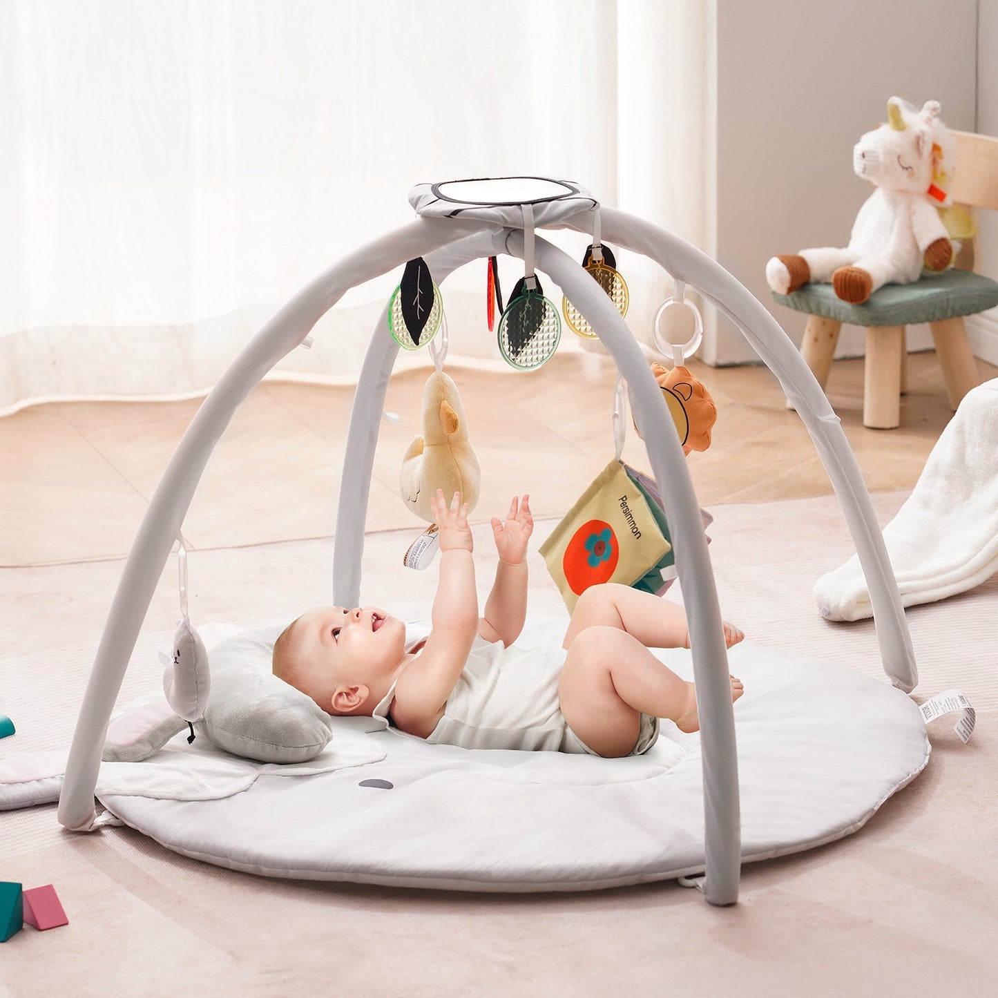 Baby Play Activity Mat With 5 Sensory Toys