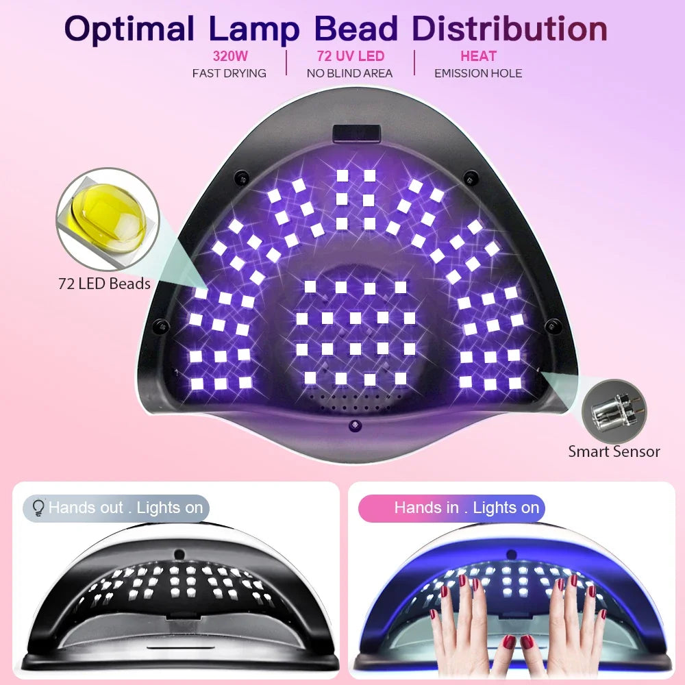 UV LED Nail Drying Lamp 320W