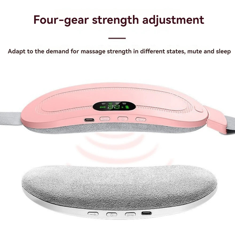 Rechargeable Hot Vibrating Abdominal Massage Belt