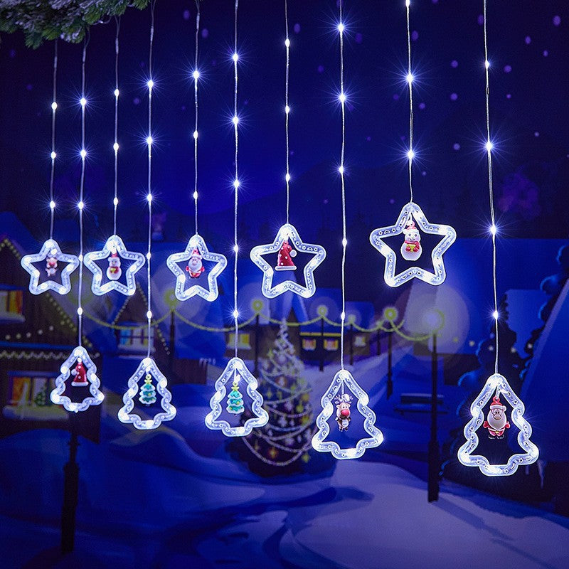 Christmas Curtain Lighting Chain Decoration - Bliss Beauty Store