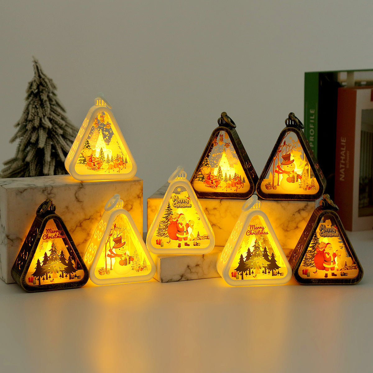 Christmas Retro Electric Candle Lamp
