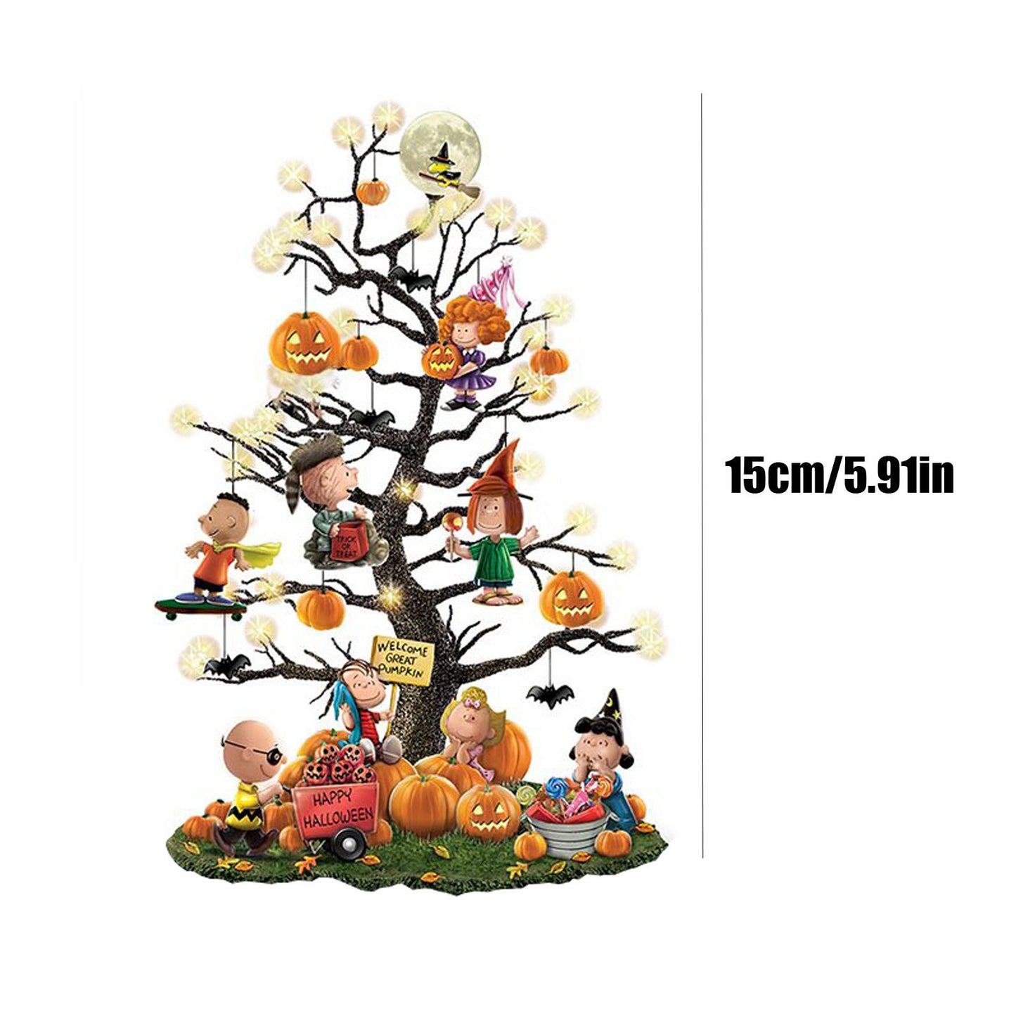 Halloween Acrylic Cartoon Tree Desktop