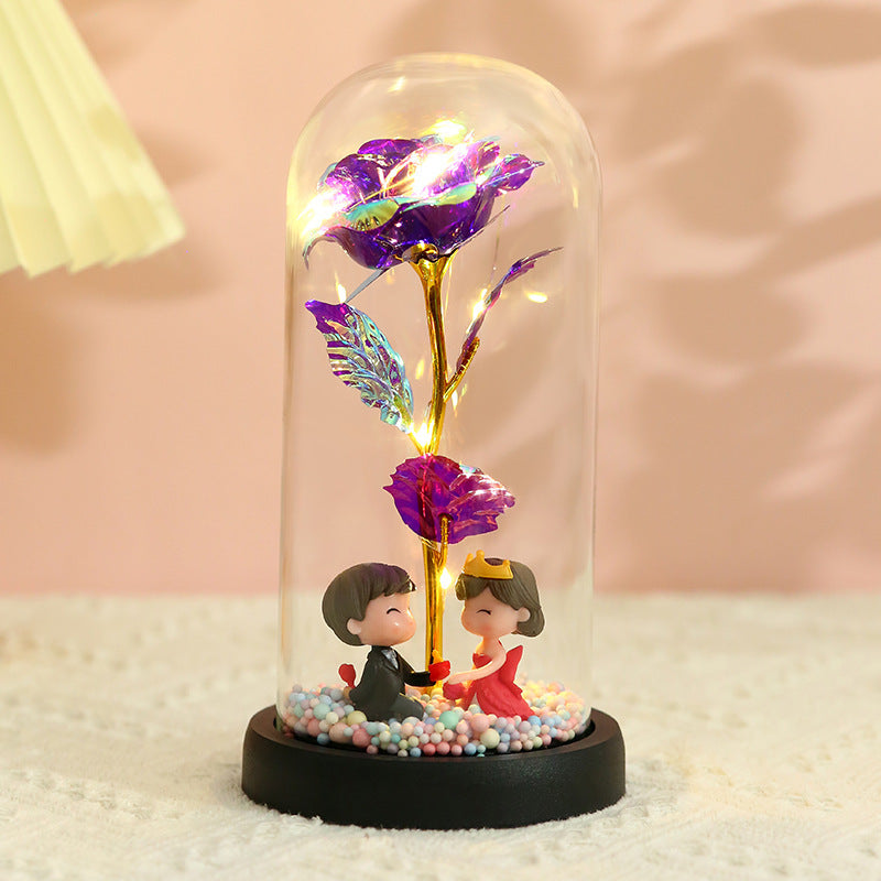 24k Gold Foil Flower Christmas Gift