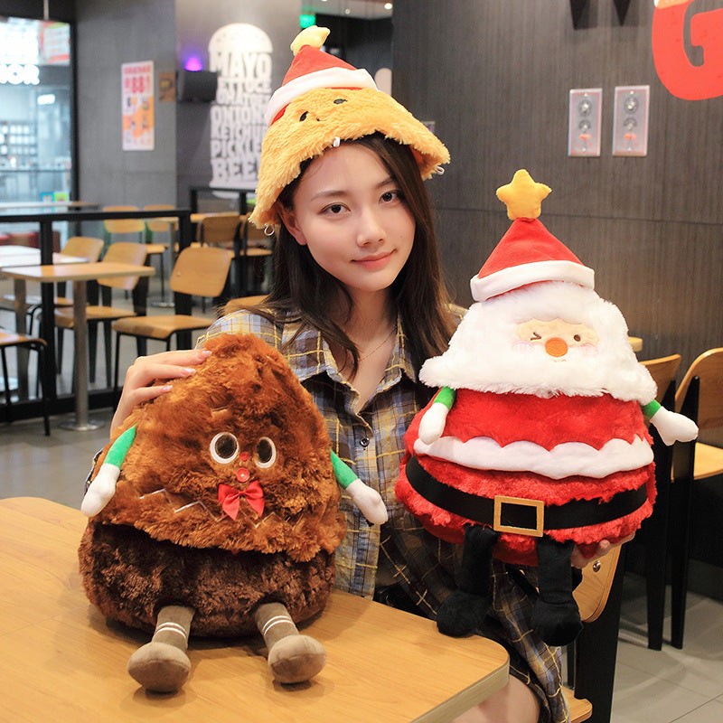 Electric Santa Claus Throwing Pillow Singing