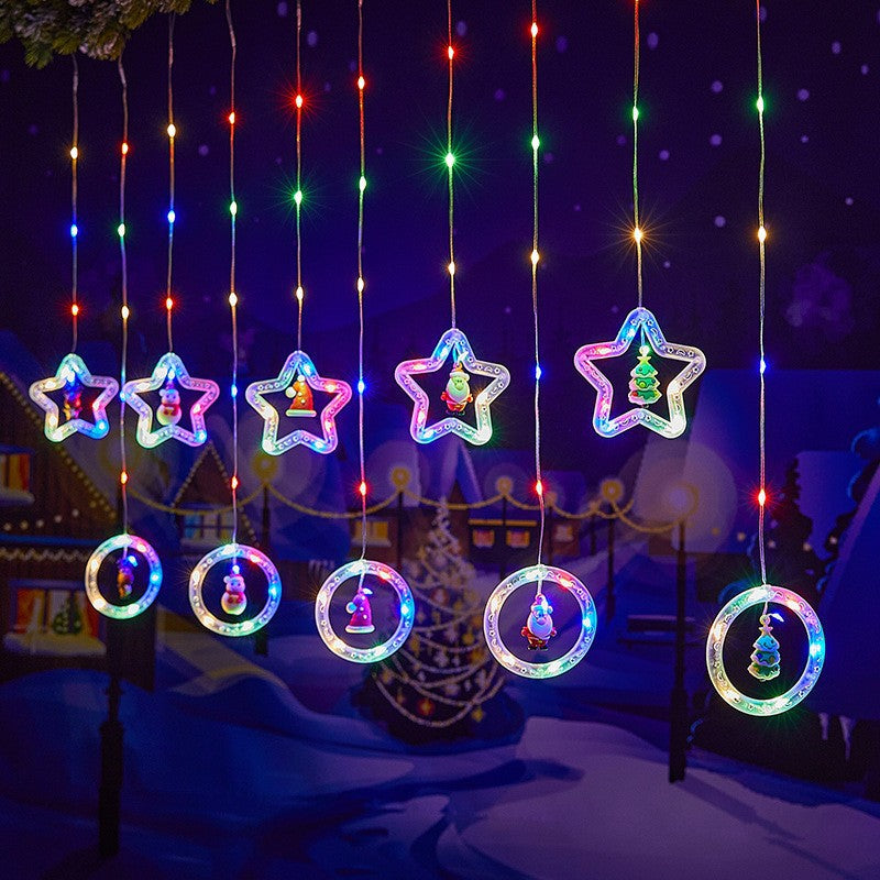 Christmas Curtain Lighting Chain Decoration - Bliss Beauty Store