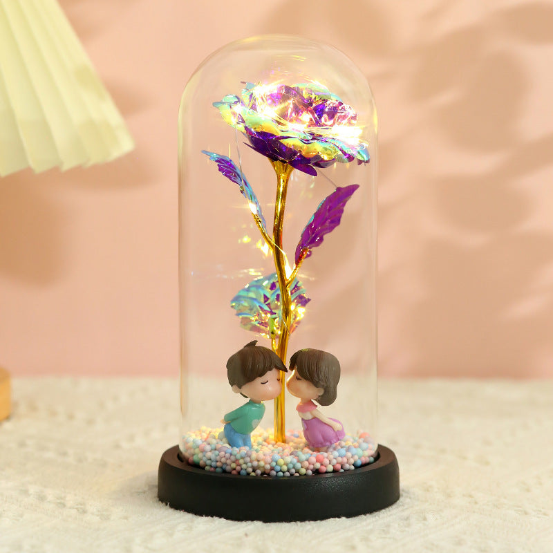 24k Gold Foil Flower Christmas Gift