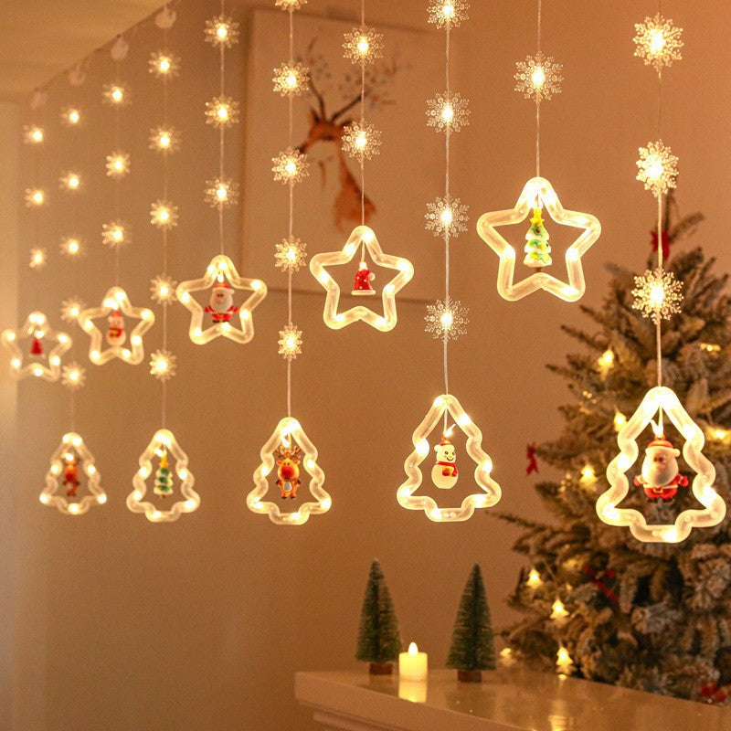 Christmas Curtain Lighting Chain Decoration - Bliss Beauty Store