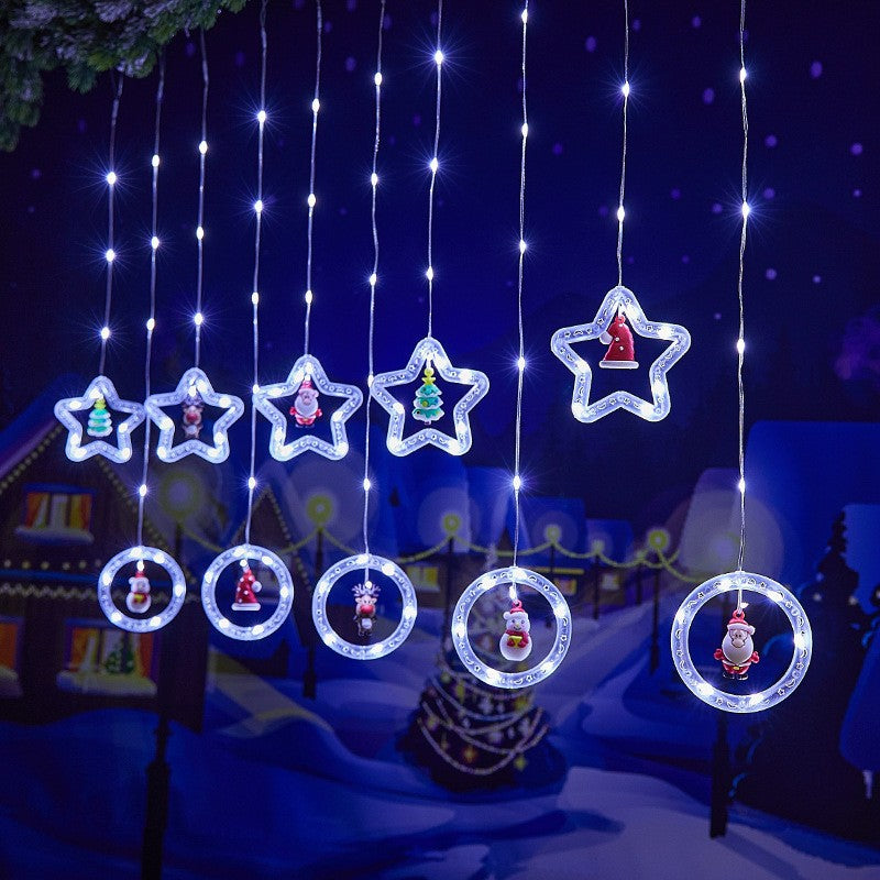 Christmas Curtain Lighting Chain Decoration - Bliss Beauty Store