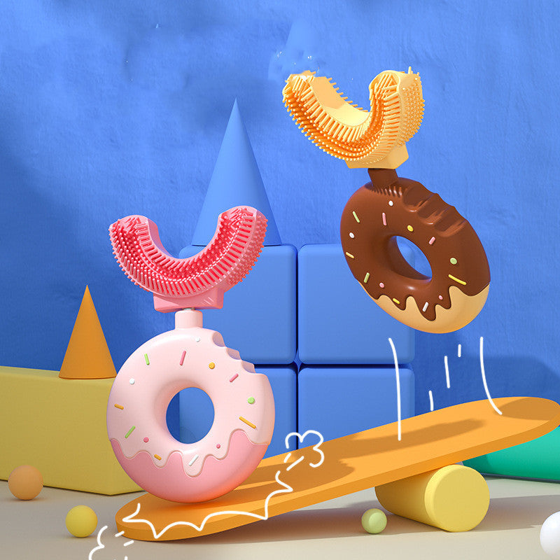 Children's U-shaped Silicone Donut Toothbrush