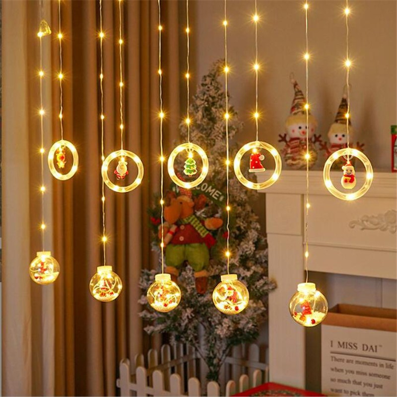 Christmas Curtain Lighting Chain Decoration - Bliss Beauty Store