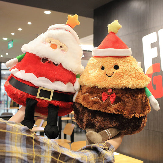 Electric Santa Claus Throwing Pillow Singing